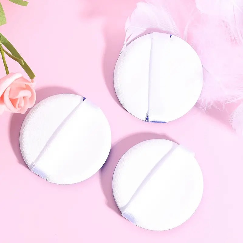 1pc Face Makeup Sponge Powder Saving Soft Air Cushion Powder Puff Round Makeup Sponge Applicators | Blue