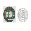 Elliptical Figure Frame Cutting Dies For DIY Embossing Card Making
