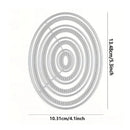 Elliptical Figure Frame Cutting Dies For DIY Embossing Card Making