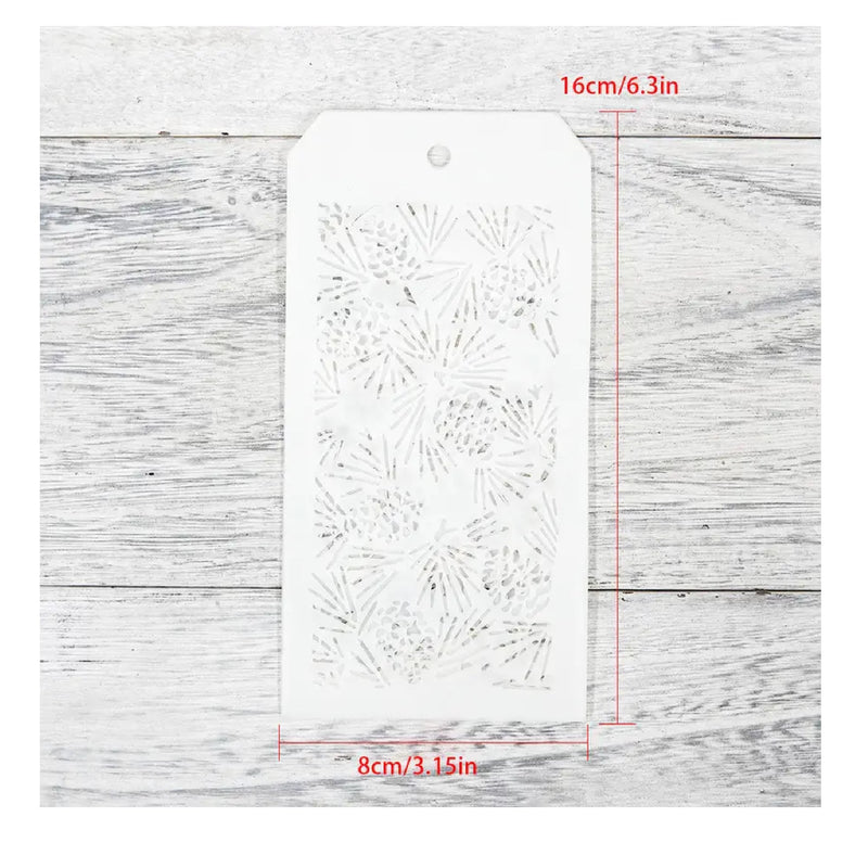 DIY Overlay Stencils Of Flowers Leaves Branches For Painting