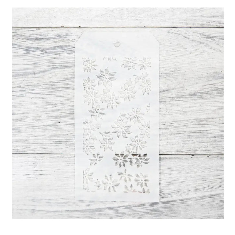 DIY Overlay Stencils Of Flowers Leaves Branches For Painting