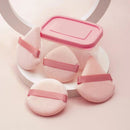 Strawberry Pudding Loose Puff Box With 4pcs Cotton Puff | Blending For Loose Powder | Mineral Body Powder