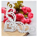 Lace Heart Frame Metal Cutting Dies For Crafts