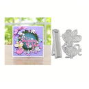 Cute Pretty Mouse With Mirror Cutting Dies For DIY