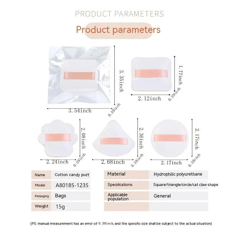 Beauty Makeup Sponge | Ultra Soft Facial Makeup Blender Sponge Powder Puff Face Cosmetic Tool