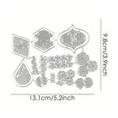 Floral Mini Tile Cutting Dies For DIY Scrapbooking