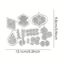 Floral Mini Tile Cutting Dies For DIY Scrapbooking