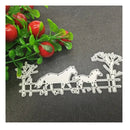 Metal Cutting Dies For Fence | Horse | Cow | Stencil For Decoration