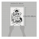 Life Is Better On The Lake Large Alphabet Stencil For Painting On Wood