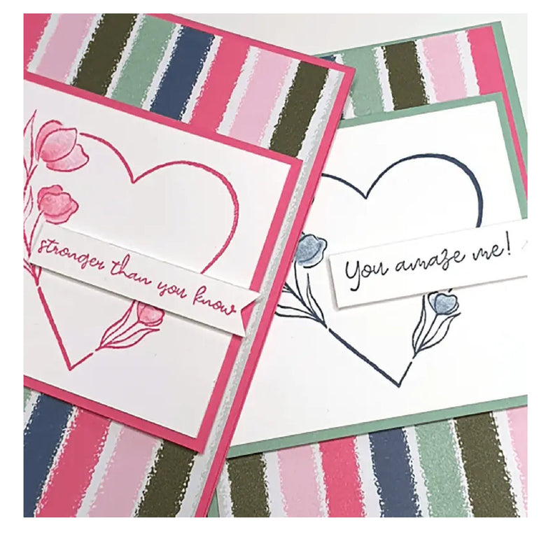 Valentine's Day Heart Clear Stamps And Cutting Dies DIY