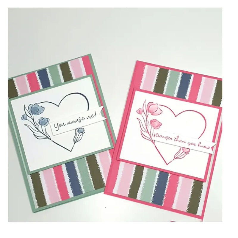 Valentine's Day Heart Clear Stamps And Cutting Dies DIY