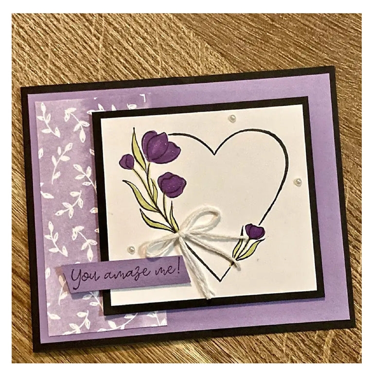 Valentine's Day Heart Clear Stamps And Cutting Dies DIY