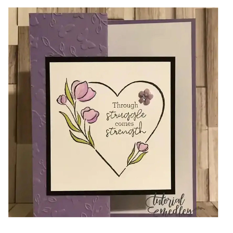 Valentine's Day Heart Clear Stamps And Cutting Dies DIY