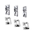 Hemming Foot Kit 6Pcs Hemmer Foot Sewing Machine Presser
