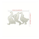 Three Geese Metal Cutting Dies | Greeting Card Decoration Template