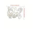 Three Geese Metal Cutting Dies | Greeting Card Decoration Template