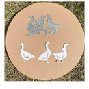 Three Geese Metal Cutting Dies | Greeting Card Decoration Template