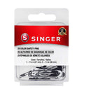SINGER 00296 Black And White Safety Pins | Various Sizes | 25 Units