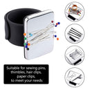 2 Magnetic Doll Pin Holders with 100 Colorful Sewing Pins Crystal Head Pins