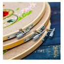 Maydear Embroidery Hoops Bamboo Circle Frame For Crafts with 6 Pieces Cross Stitch Hoop Rings