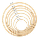 Pllieay 7 Pieces 7 Sizes Embroidery Hoops 4 Inch To 12 Inch Bamboo Circle Cross Stitch