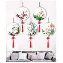 WOWOSS 12 Embroidery Hoops Of 3 Sizes | Round Wood | Adjustable | Bamboo | For Cross Stitch | For Embroidery