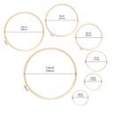 Pllieay 7 Pieces 7 Sizes Embroidery Hoops 4 Inch To 12 Inch Bamboo Circle Cross Stitch