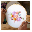 Maydear Embroidery Hoops Bamboo Circle Frame For Crafts with 6 Pieces Cross Stitch Hoop Rings
