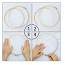 similane | 5 Pieces | Embroidery Hoops | Bamboo Circle | Cross Stitch Hoop | For Embroidery And Cross Stitch