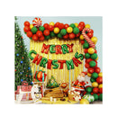 HOUSE OF PARTY Christmas Balloon Garland Arch Kit 123 Pcs | Holiday Red | Forest Green | Gold Balloons with