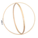 7 Pieces Embroidery Hoop Set Bamboo Circle Cross Stitch Frame Hoop Ring for Embroidery
