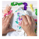 7 Pieces Embroidery Hoop Set Bamboo Circle Cross Stitch Frame Hoop Ring for Embroidery