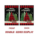 Merry Christmas Garden Flag Winter Outdoor Christmas Decorations Clearance Double Sided Burlap