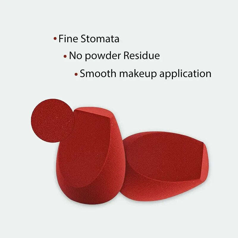 2pcs Makeup Sponges With Storage Box Makeup Sponges For Blending Liquid Foundations | Powders And Cream Flawless | Professional Streak Free