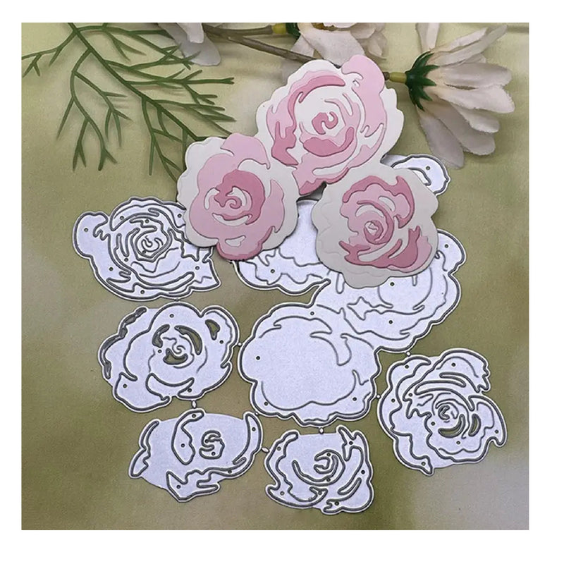 Flower Cutting Templates | Paper Craft Card | DIY Stencil