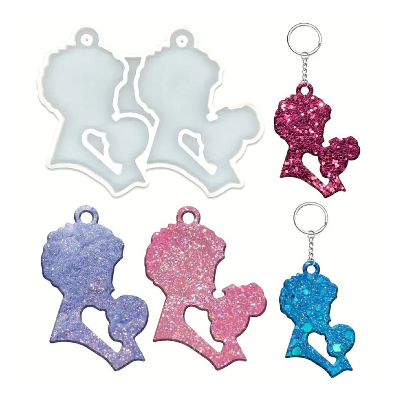 Resin Mold Mother's Day Theme Keychain Resin Molds