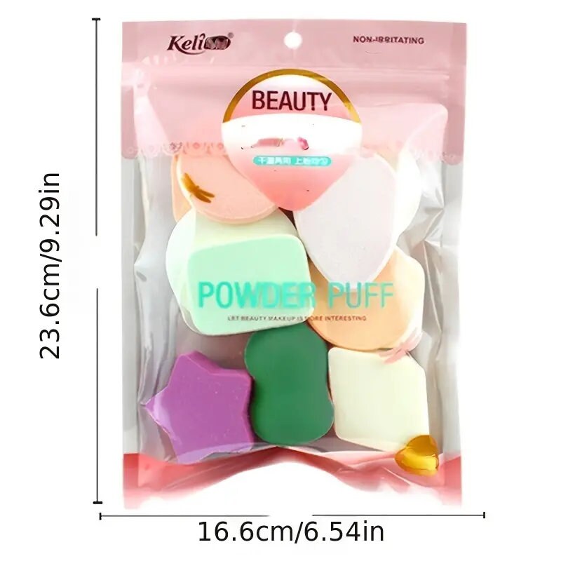 13pcs Makeup Foundation Sponge Makeup Cosmetic Puff Flawless Powder Smooth Beauty Cosmetic Make Up Sponge Beauty Tools