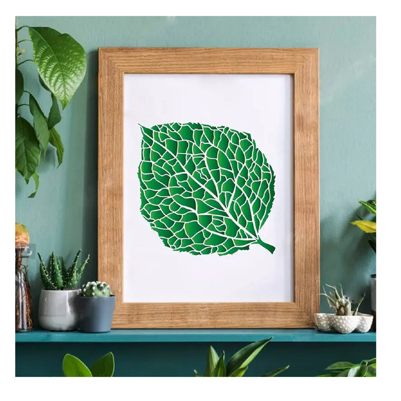 Mulberry Leaf Drawing Painting Stencils | 11.8x11.8 Inches