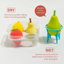 4pcs Fruit Beauty Eggs Super Soft Do Not Eat Powder Wet And Dry Makeup Egg Sponge Powder Puff Makeup Egg Makeup Tools With Storage Box