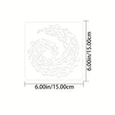 1 Piece 6x6 Inch Fish DIY Graffiti Drawing Stencils