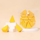 Mini Makeup Sponge Puff Cute Cheese Shaped Triangle Soft Portable Wet And Dry Use Disposable Beauty Egg Face Foundation Powder Makeup Cream