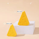 Mini Makeup Sponge Puff Cute Cheese Shaped Triangle Soft Portable Wet And Dry Use Disposable Beauty Egg Face Foundation Powder Makeup Cream