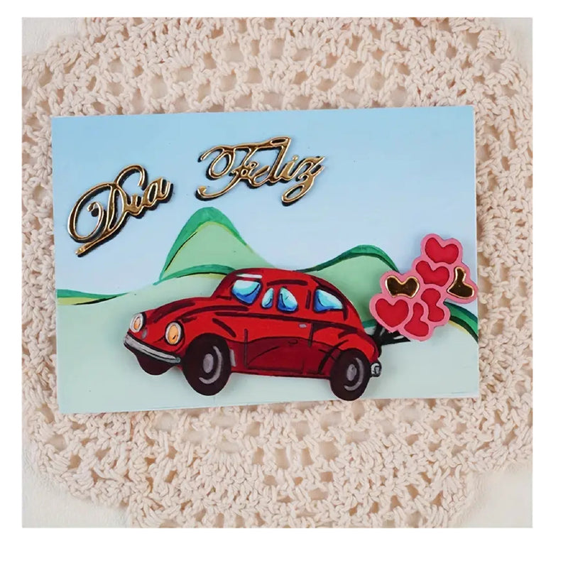 Cars DIY Greeting Card Metal Cutting Template