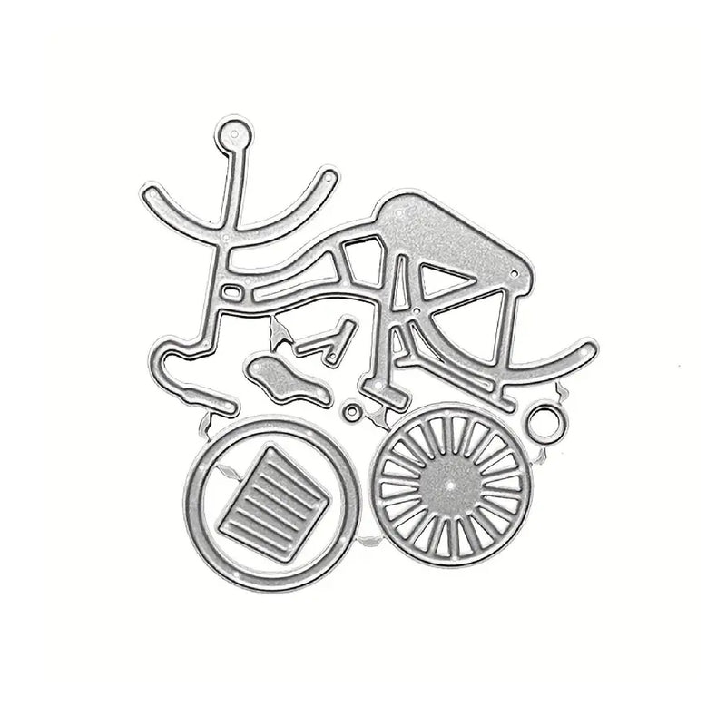 Metal Stamping For Bicycle Gift | Scrapbook Template