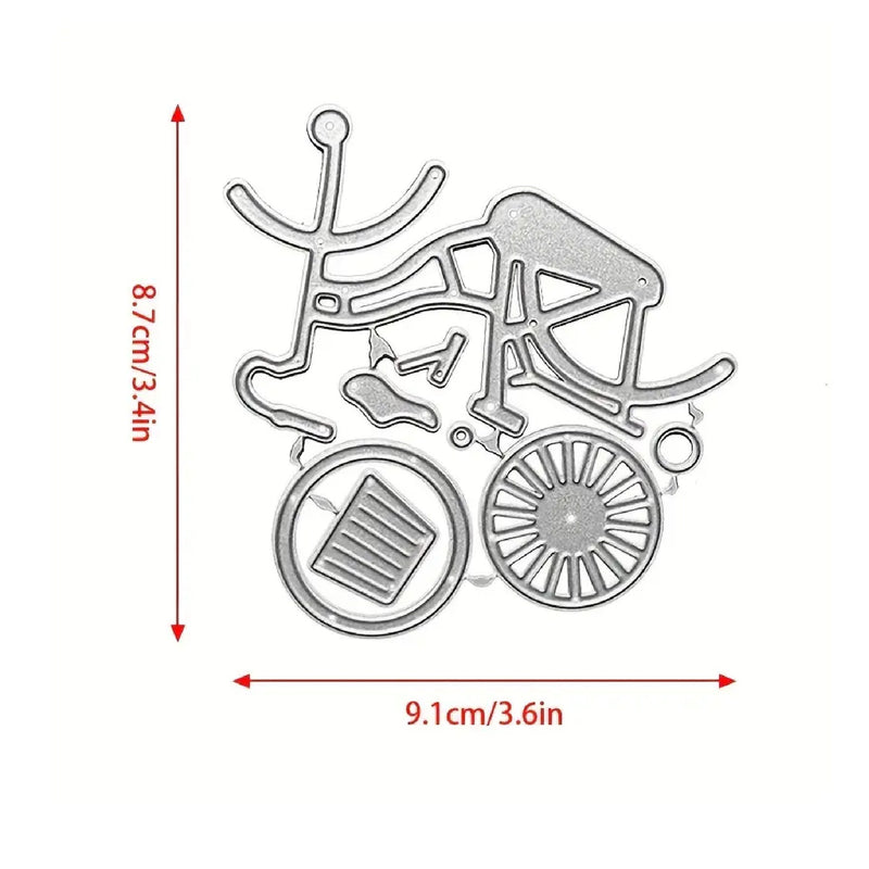 Metal Stamping For Bicycle Gift | Scrapbook Template