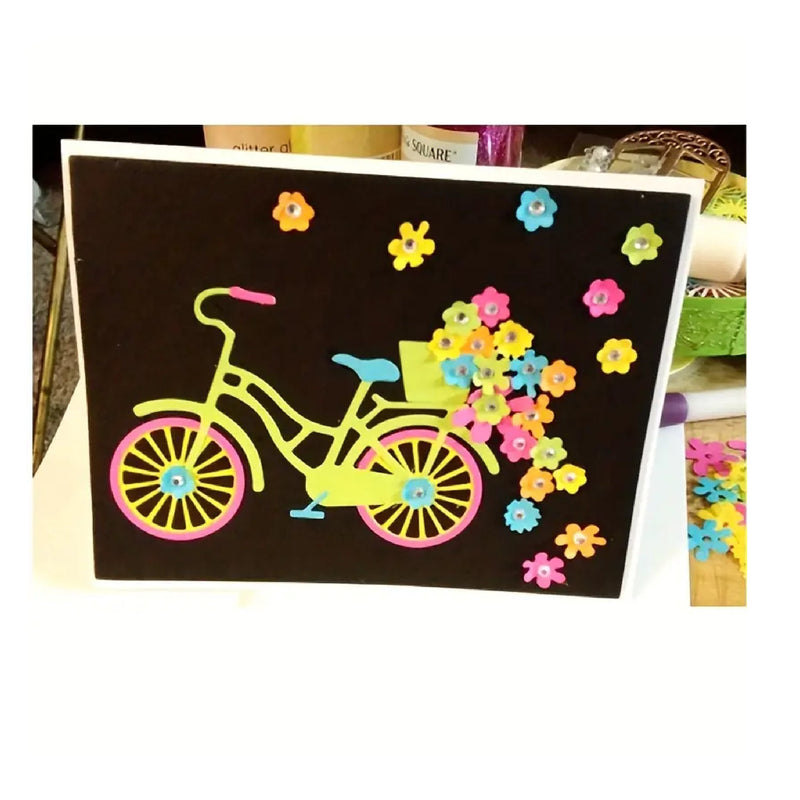 Metal Stamping For Bicycle Gift | Scrapbook Template