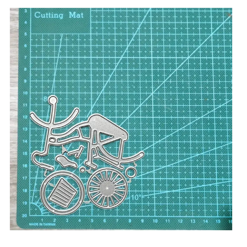 Metal Stamping For Bicycle Gift | Scrapbook Template