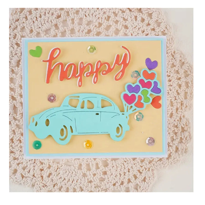 Cars DIY Greeting Card Metal Cutting Template