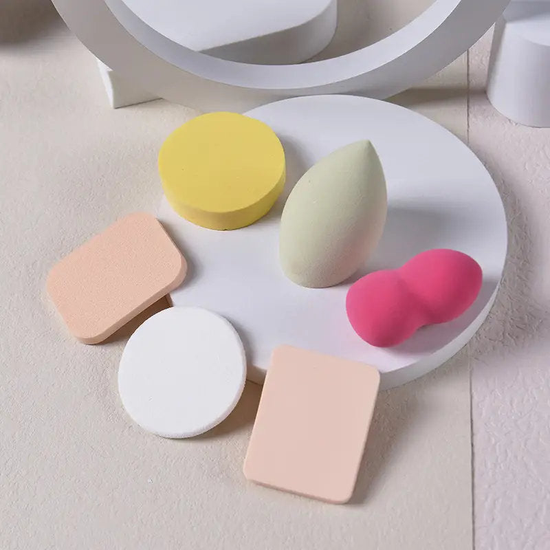 6pcs Makeup Sponge Set Beauty Foundation Blending Sponge For Liquid Cream Powder Makeup Cosmetic Puff Beauty Tools Gifts