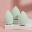 3pcs Dry & Wet Sponge Powder Kit For Peppermint Green Water Drop Makeup Egg